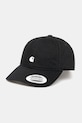 Carhartt WIP berretto da baseball in cotone W' Madison Logo Cap applique nero I034606.K02XX