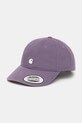 Carhartt WIP czapka z daszkiem bawełniana W' Madison Logo Cap bawełna fioletowy I034606.38NXX