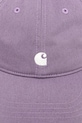 Памучна шапка с козирка Carhartt WIP W' Madison Logo Cap I034606.38NXX виолетов AW25