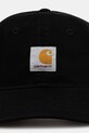 Carhartt WIP șapcă de baseball din bumbac Selby Canvas Cap I035414.8906 negru AW25