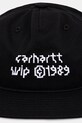Carhartt WIP căciulă din bumbac Tetra Cap I035658.0D2XX negru AW25