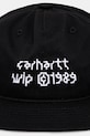 Бавовняна шапка Carhartt WIP Tetra Cap I035658.0D2XX чорний AW25