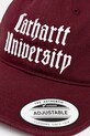 Хлопковая кепка Carhartt WIP Schooling Cap I035629.3DVXX бордо AW25