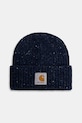 Carhartt WIP pălărie din amestec de lână Anglistic Beanie melanj bleumarin I013193.3ATXX