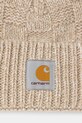 Akcesoria Carhartt WIP czapka z dodatkiem wełny Kyloe Beanie I035451.3DAXX beżowy