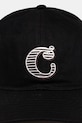 Carhartt WIP czapka z daszkiem bawełniana Cold World Cap I035663.89XX czarny AW25