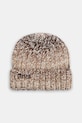 Aries czapka z dodatkiem wełny Rib Knit Space Dye gruba brązowy AR9001504