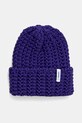 Čiapka s prímesou vlny Eisbar Selda MÜ stredne hrubá fialová E31025
