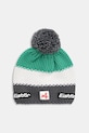 Eisbar czapka z domieszką wełny Star Pompon MÜ SA średniej grubości zielony E33172