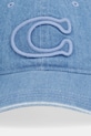 Pamučna kapa sa šiltom Coach 29CCN89 plava AW25