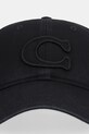 Coach czapka z daszkiem bawełniana 29CCN89 czarny AW25
