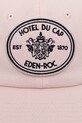 Sporty & Rich czapka z daszkiem bawełniana Eden Crest AC04060621P140 różowy AW25
