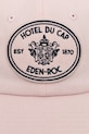 Sporty & Rich czapka z daszkiem bawełniana Eden Crest AC04060621P140 różowy AW25