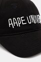 AAPE czapka z daszkiem bawełniana Main AAPCPM5314XXO czarny AW25