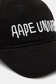 AAPE czapka z daszkiem bawełniana Main AAPCPM5314XXO czarny AW25