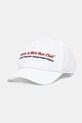 Sporty & Rich czapka z daszkiem bawełniana Run Club bawełna biały AC07964172WH01