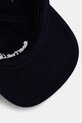 Sporty & Rich czapka z daszkiem bawełniana Serif Logo granatowy AC07964300BL106