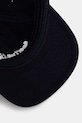 Sporty & Rich czapka z daszkiem bawełniana Serif Logo granatowy AC07964300BL106