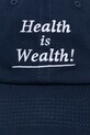 Sporty & Rich czapka z daszkiem bawełniana Health is Wealth AC07967006BL132 granatowy AW25