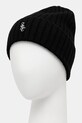 Sporty & Rich czapka wełniana SRC Cashmere AC06667302BA01 czarny AW25
