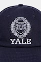 Sporty & Rich czapka z daszkiem bawełniana Yale Crest AC079611677BL106 granatowy AW25