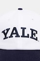 Sporty & Rich czapka z daszkiem bawełniana Yale Classic AC079611678WH50 biały AW25