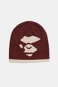 A Bathing Ape beanie Mad Face all-over print maroon 001HTL801006M