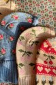 Dziewczynka Konges Sløjd kominiarka z dodatkiem wełny BELOU KNIT BALACLAVA KS103710.9BYA beżowy