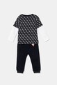 Guess komplet bawełniany niemowlęcy I5YG00.K8HM4.9BYA granatowy AW25