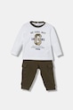 Guess komplet bawełniany niemowlęcy 2-pack nadruk biały I5YG06.K8HM4.9BYA