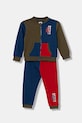 Guess dres bawełniany niemowlęcy wzorzyste granatowy I5YG09.KA6R4.9BYA