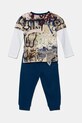 Детский хлопковый спортивный костюм Guess N5YG00.K8HM4.9BYA голубой AW25