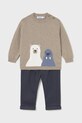 Комплект за бебета Mayoral трикотаж син 2515.3E.Baby.9BYA