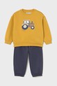 Бебешки анцуг Mayoral трикотаж жълт 2838.3D.Baby.9BYA