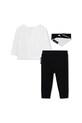 Karl Lagerfeld komplet bawełniany niemowlęcy 3-pack Z30669.86 czarny AW25