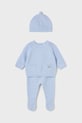 Mayoral Newborn komplet niemowlęcy 3-pack dzianina niebieski 2564.1C.Newborn.9BYA