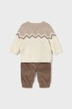 Mayoral Newborn komplet niemowlęcy 2580.1K.Newborn.9BYA brązowy AW25