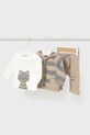 Mayoral Newborn komplet niemowlęcy wzorzyste brązowy 2625.1H.Newborn.9BYA