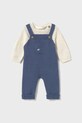 Mayoral Newborn set pentru copii cu amestec de lână tricotaj albastru 2646.1B.Newborn.9BYA