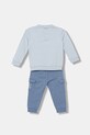 Guess komplet dresowy bawełniany niemowlęcy I5BG12.KAD74.9BYA niebieski AW25