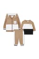 BOSS komplet niemowlęcy z elastanem brązowy J52533