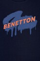 United Colors of Benetton trening de bumbac pentru copii 3J68GK00S.P.seasonal bleumarin