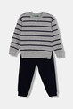 United Colors of Benetton dres bawełniany dziecięcy 2-pack wzorzyste granatowy 3YWXGK00R.P.seasonal