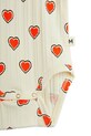 Lány Mini Rodini baba pamut melegítő Outlined hearts 2564010111 bézs