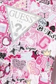 Dziewczynka Guess komplet bawełniany niemowlęcy A5YG01.KA6R4.9BYA różowy