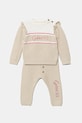 Guess komplet bawełniany niemowlęcy aplikacja beżowy A5YG13.Z3FK1.9BYA