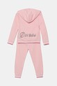 Guess dres bawełniany dziecięcy K5YG00.KA6R4.9BYA różowy AW25