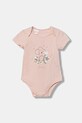 Guess komplet bawełniany niemowlęcy 3-pack S5YG05.K6YW4.9BYA różowy AW25