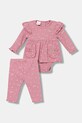 Guess komplet niemowlęcy 2-pack wzorzyste różowy S5YG10.KBZP4.9BYA