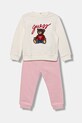 Guess dres bawełniany niemowlęcy aplikacja beżowy H5YI00.KAX74.G.9BYA